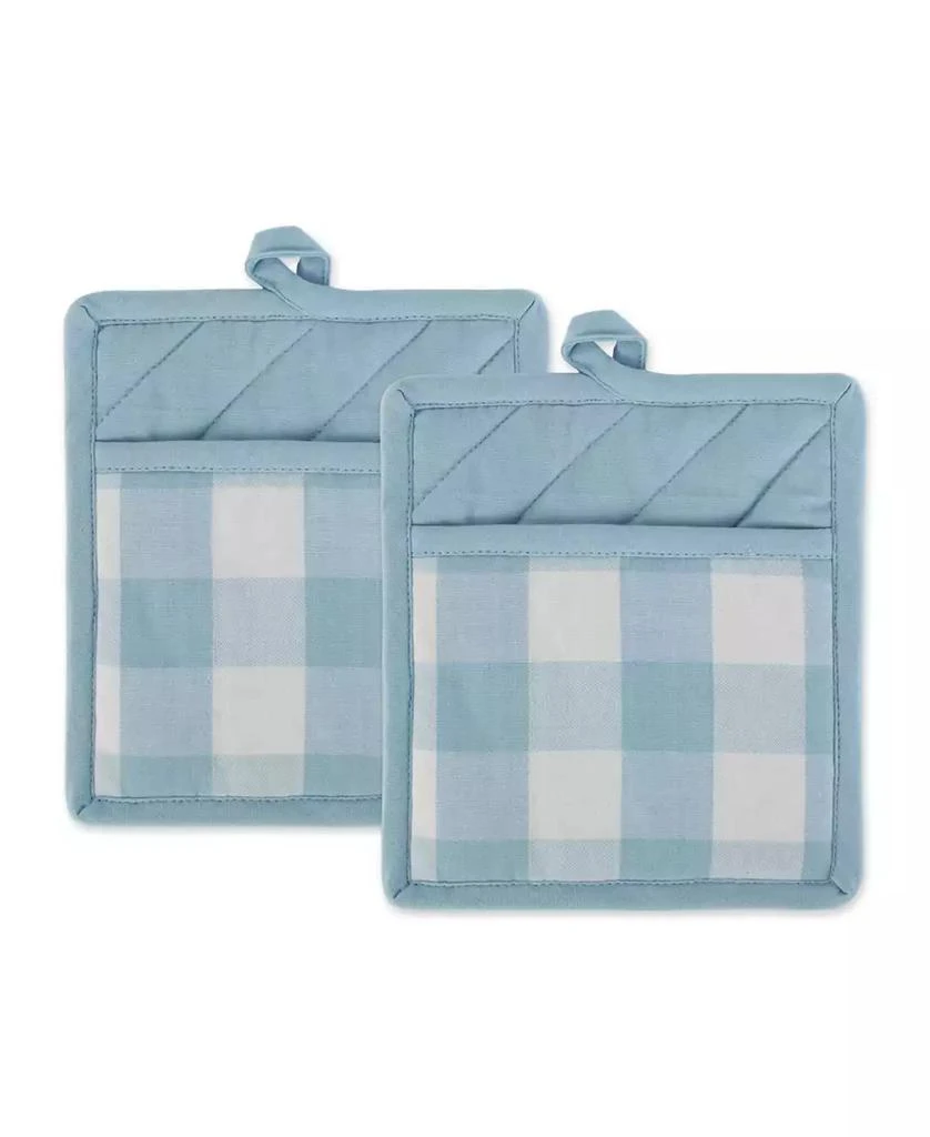 商品Design Imports|Buffalo Check Kitchen Textiles, 9" x 8", Set of 2,价格¥129,第1张图片
