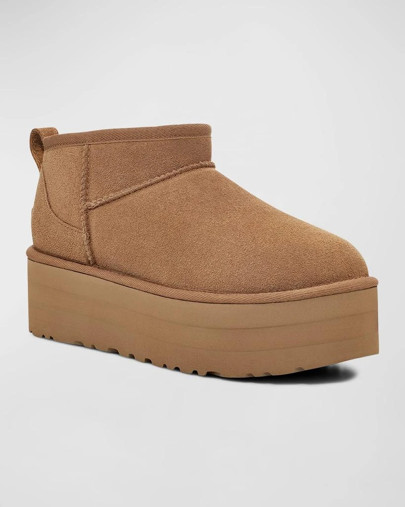 商品UGG|Classic Suede Flatform Booties,价格¥1200,第2张图片详细描述