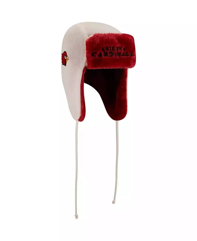 商品New Era|Men's White Arizona Cardinals Helmet Head Trapper Knit Hat,价格¥261,第3张图片详细描述
