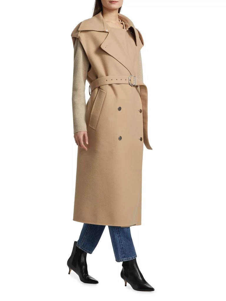 商品Jil Sander|Sleeveless Wool Trench Coat,价格¥22717,第2张图片详细描述