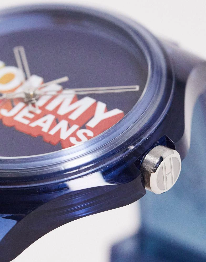 商品Tommy Hilfiger|Tommy Jeans silicone watch in navy,价格¥510,第4张图片详细描述