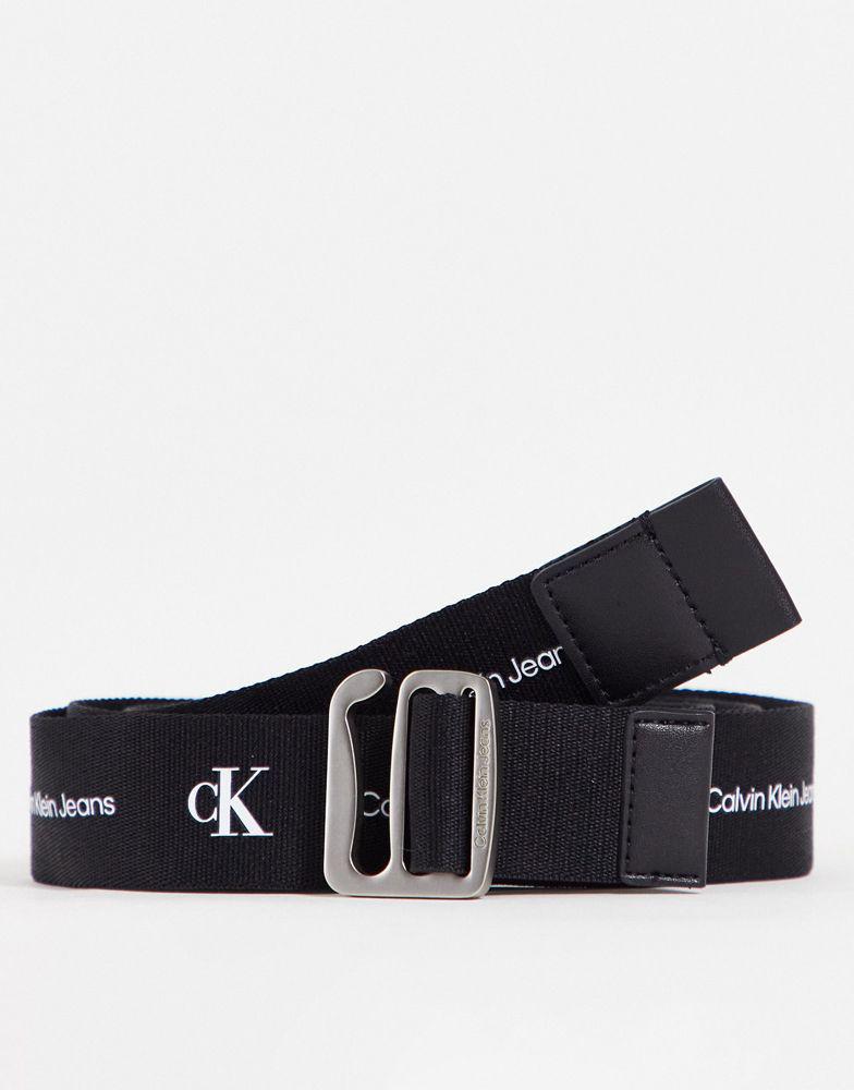 Calvin Klein Jeans off-duty slider 35mm belt in black商品第1张图片规格展示