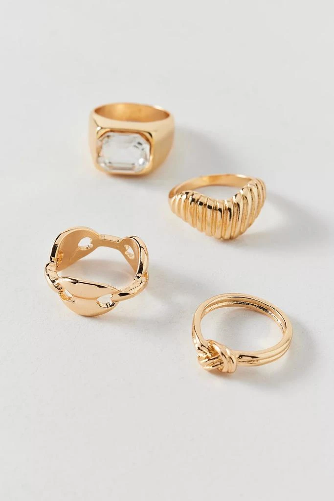商品Urban Outfitters|Charli Metal Mix And Match Ring Set,价格¥74,第1张图片