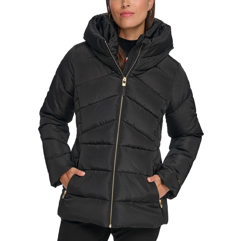 商品Tommy Hilfiger|Women's Hooded Puffer Coat,价格¥649,第1张图片