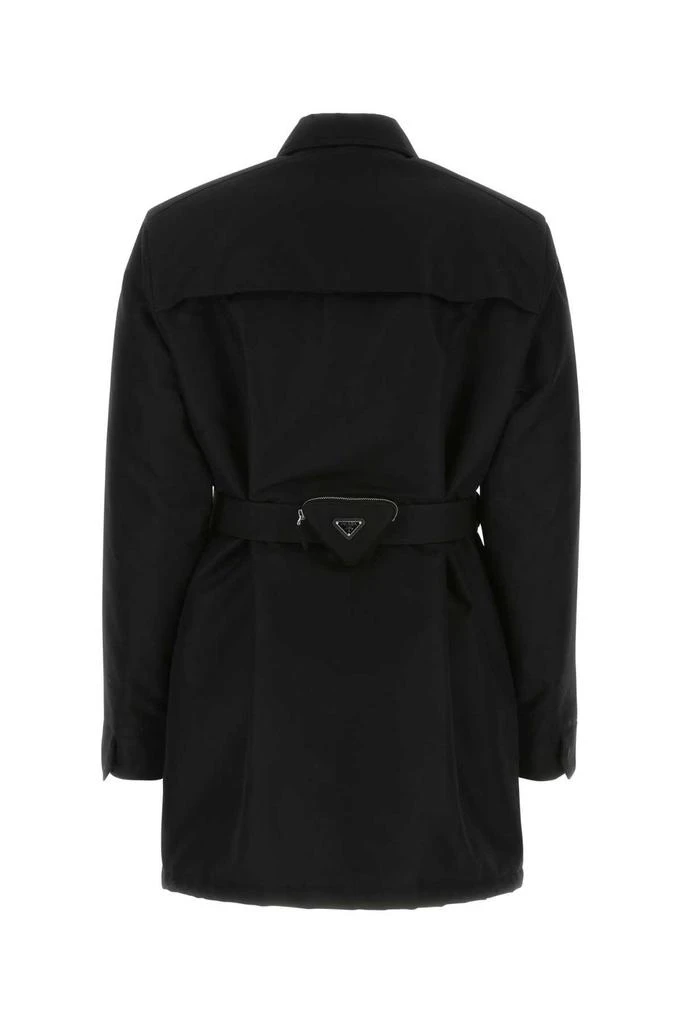 商品Prada|Prada Belted Long Sleeved Coat,价格¥18953,第2张图片详细描述