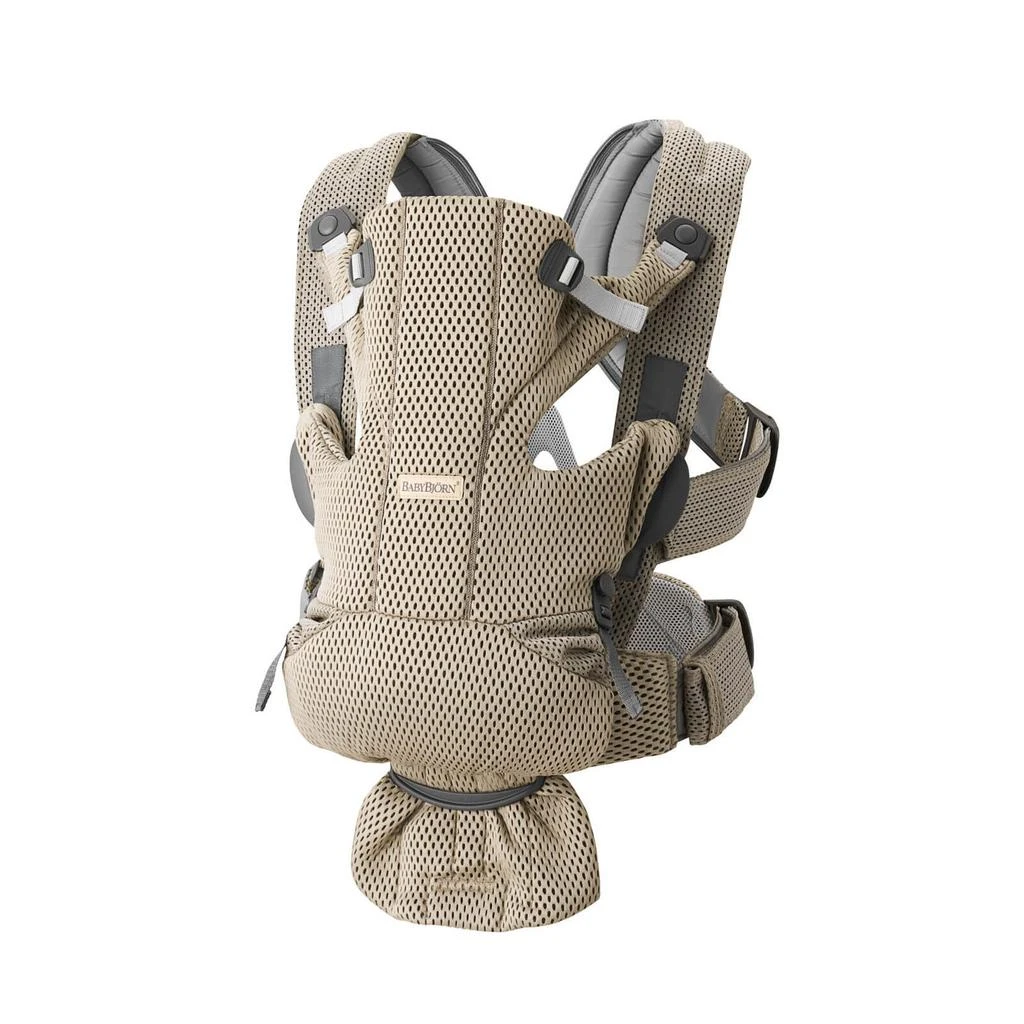 商品BabyBjörn|BABYBJÖRN Move 3D Mesh Baby Carrier - Gray Beige,价格¥1221,第1张图片