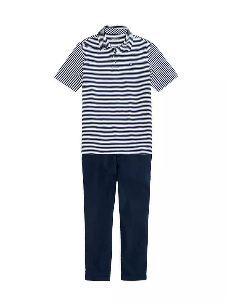 商品Vineyard Vines|Toddler's, Little Boy's & Boy's Winstead Stripe Sankaty Performance Polo,价格¥178,第2张图片详细描述