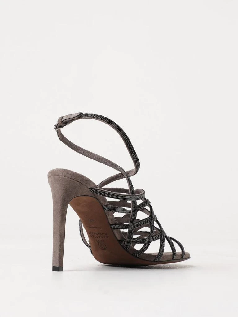 商品Brunello Cucinelli|Brunello Cucinelli heeled sandals for woman,价格¥10037,第3张图片详细描述