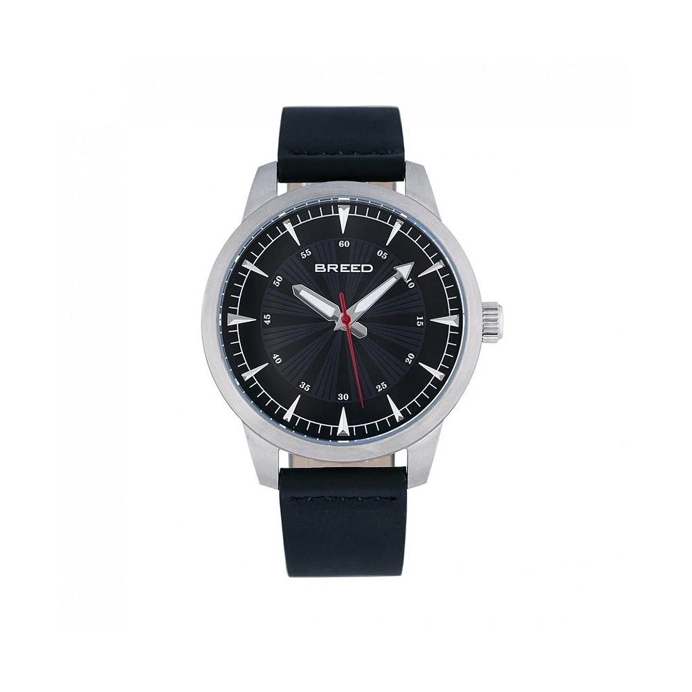 商品Breed|Men Renegade Leather Watch - Black, 43mm,价格¥761,第1张图片