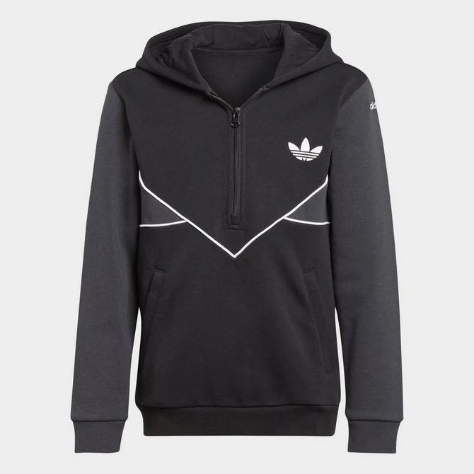 商品Adidas|Kids' adidas Originals adicolor Half-Zip Hoodie,价格¥376,第3张图片详细描述