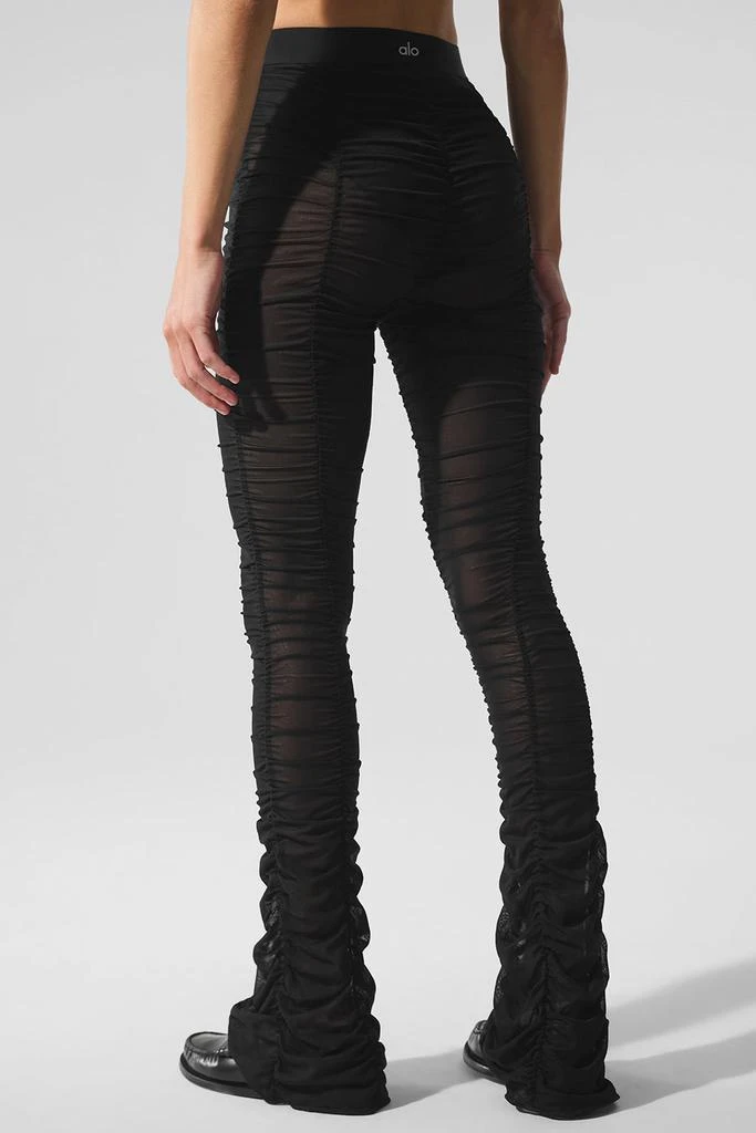 商品Alo|Airlift Mesh High-Waist Cherish Legging - Black,价格¥1061,第3张图片详细描述