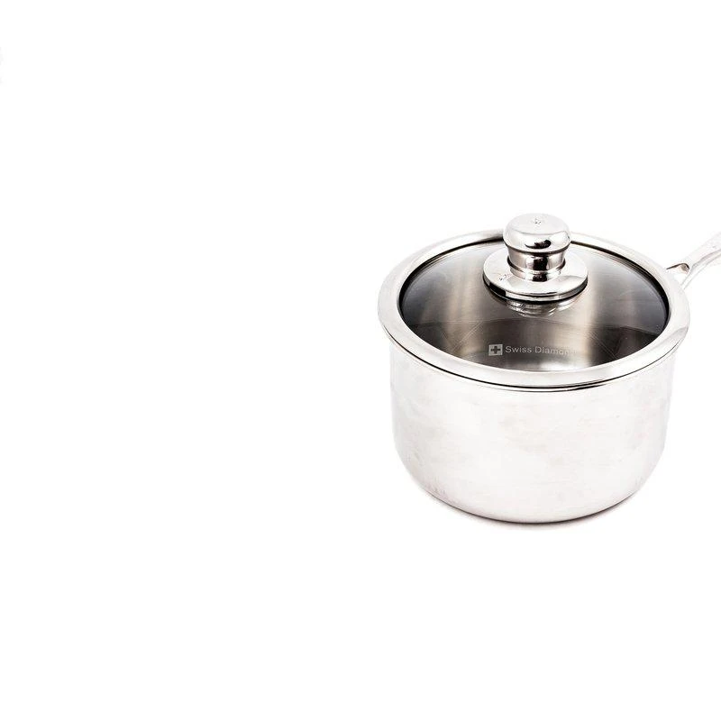 商品Swiss Diamond|Premium Clad Sauce Pan with Lid, 2.6 Quart,价格¥726,第1张图片