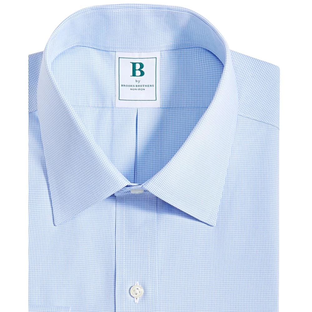 商品Brooks Brothers|Men's Regular Fit Non-Iron Micro-Houndstooth Dress Shirt,价格¥530,第5张图片详细描述