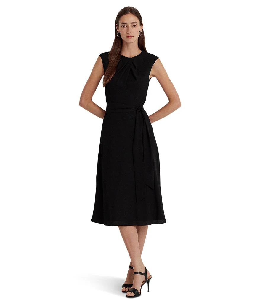 商品Ralph Lauren|Bubble Crepe Cap-Sleeve Dress,价格¥736,第1张图片