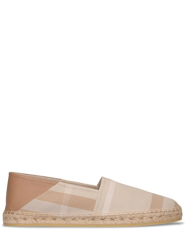 商品Burberry|Alport Check Canvas Espadrilles,价格¥4234,第1张图片