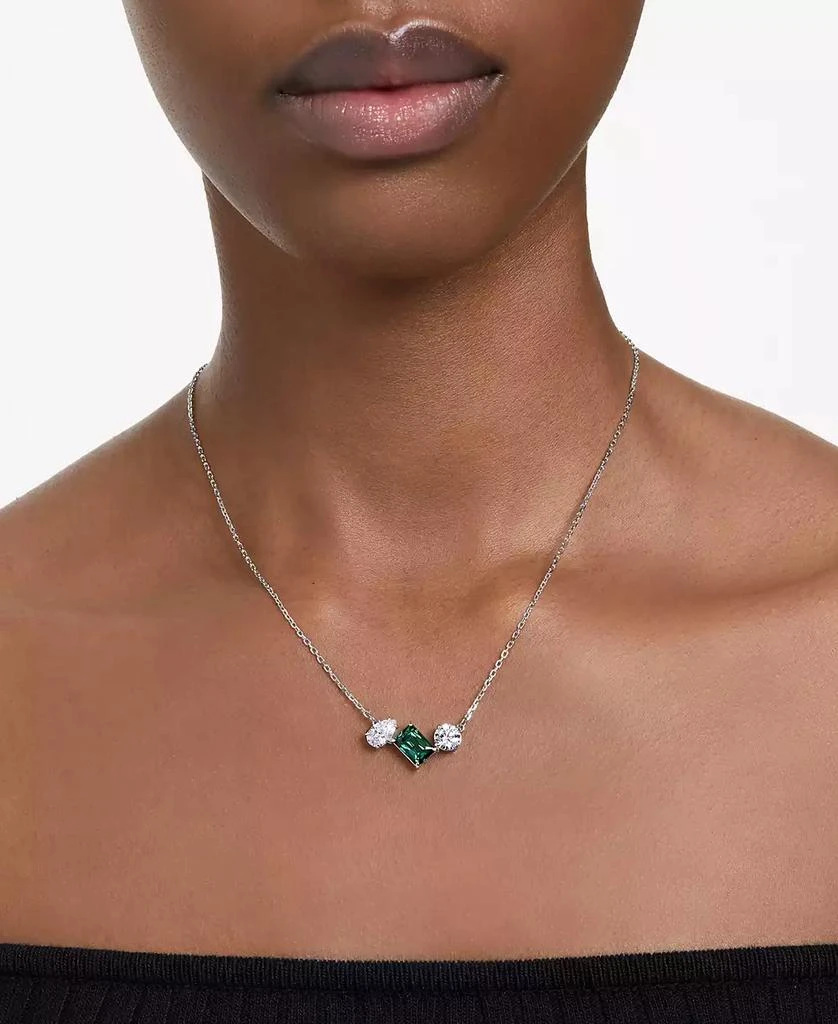 商品Swarovski|Rhodium-Plated Mixed Crystal Pendant Necklace, 15" + 2-3/4" extender,价格¥958,第4张图片详细描述