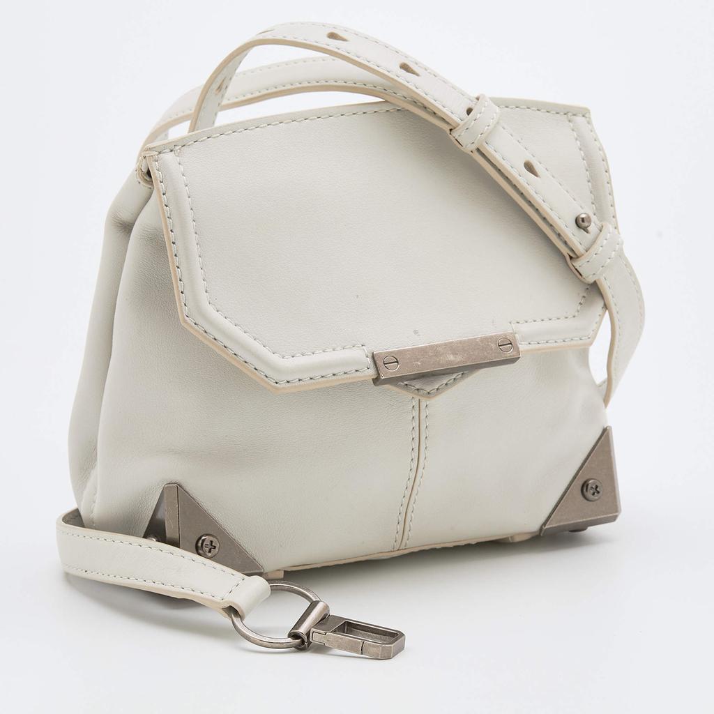 Alexander Wang White Leather Small Marion Shoulder Bag商品第3张图片规格展示