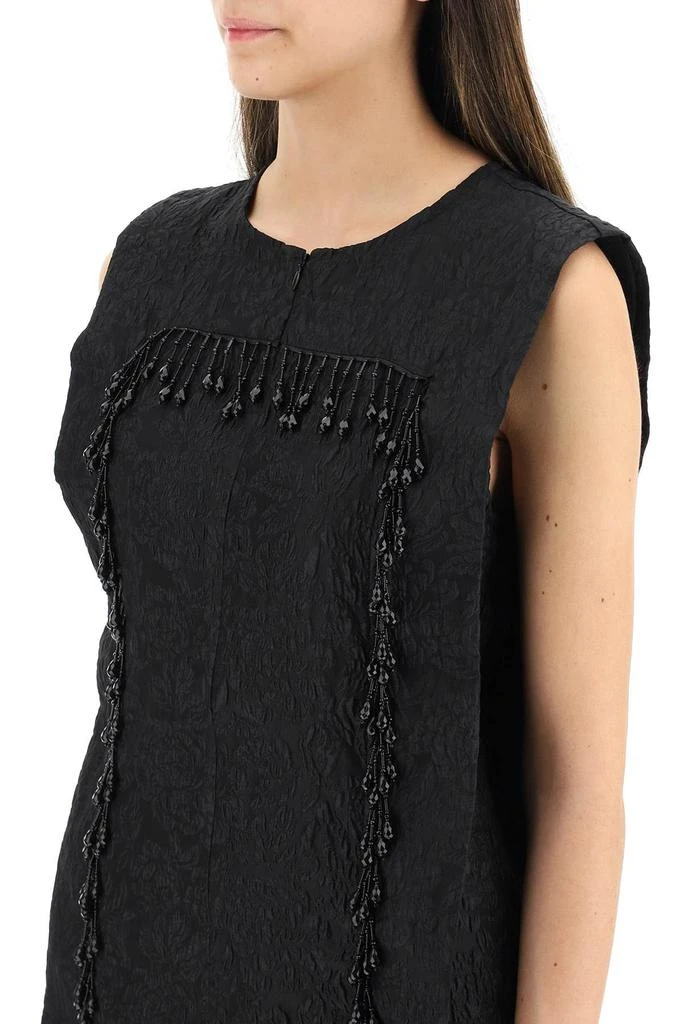 商品Ganni|FRINGED ORGANZA DRESS,价格¥1630,第5张图片详细描述
