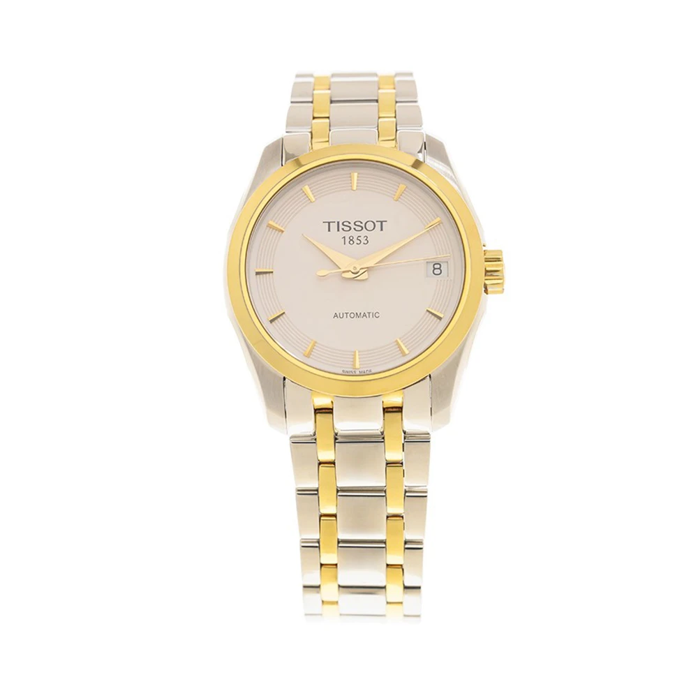 商品Tissot|TISSOT 白色女士自动机械表 T0352072201100,价格¥5268,第1张图片