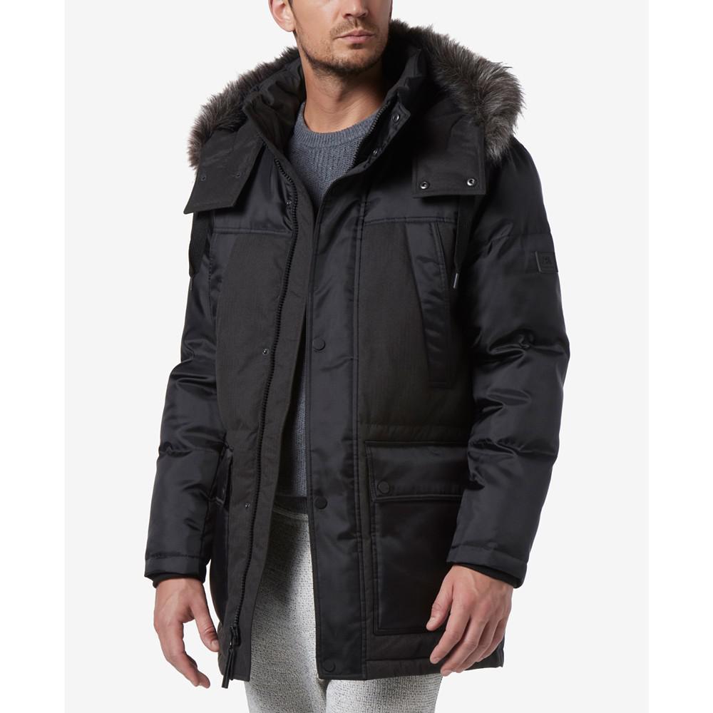 商品Marc New York by Andrew Marc|Men's Tripp Oxford Poly & Faux Wool Combo Down Parka,价格¥1147,第5张图片详细描述