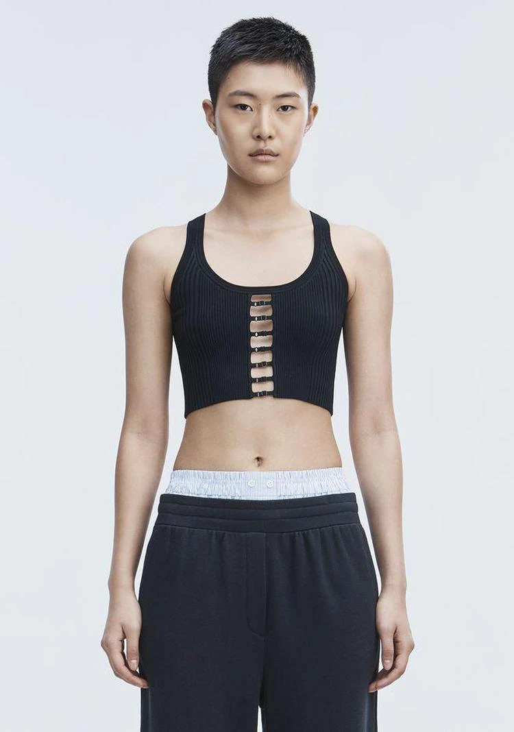 商品Alexander Wang|BRA STRAP CROPPED TANK,价格¥889,第3张图片详细描述
