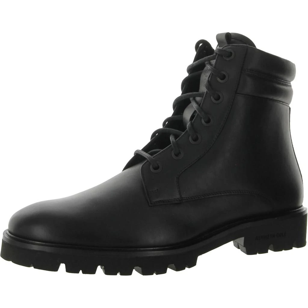 商品Kenneth Cole|Kenneth Cole New York Mens Rhode Lug Leather Lace-Up Ankle Boots,价格¥774,第2张图片详细描述