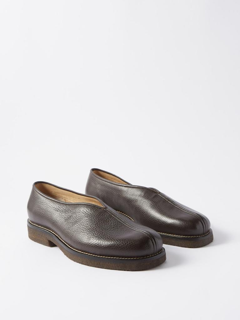 Piped leather slip-on shoes商品第6张图片规格展示