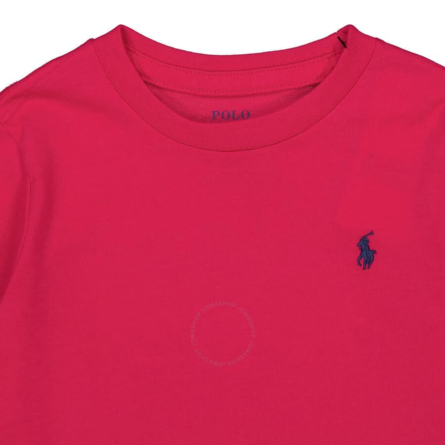 商品Ralph Lauren|Girls Pink Long Sleeve Classic Pony Cotton T-Shirt,价格¥298,第3张图片详细描述