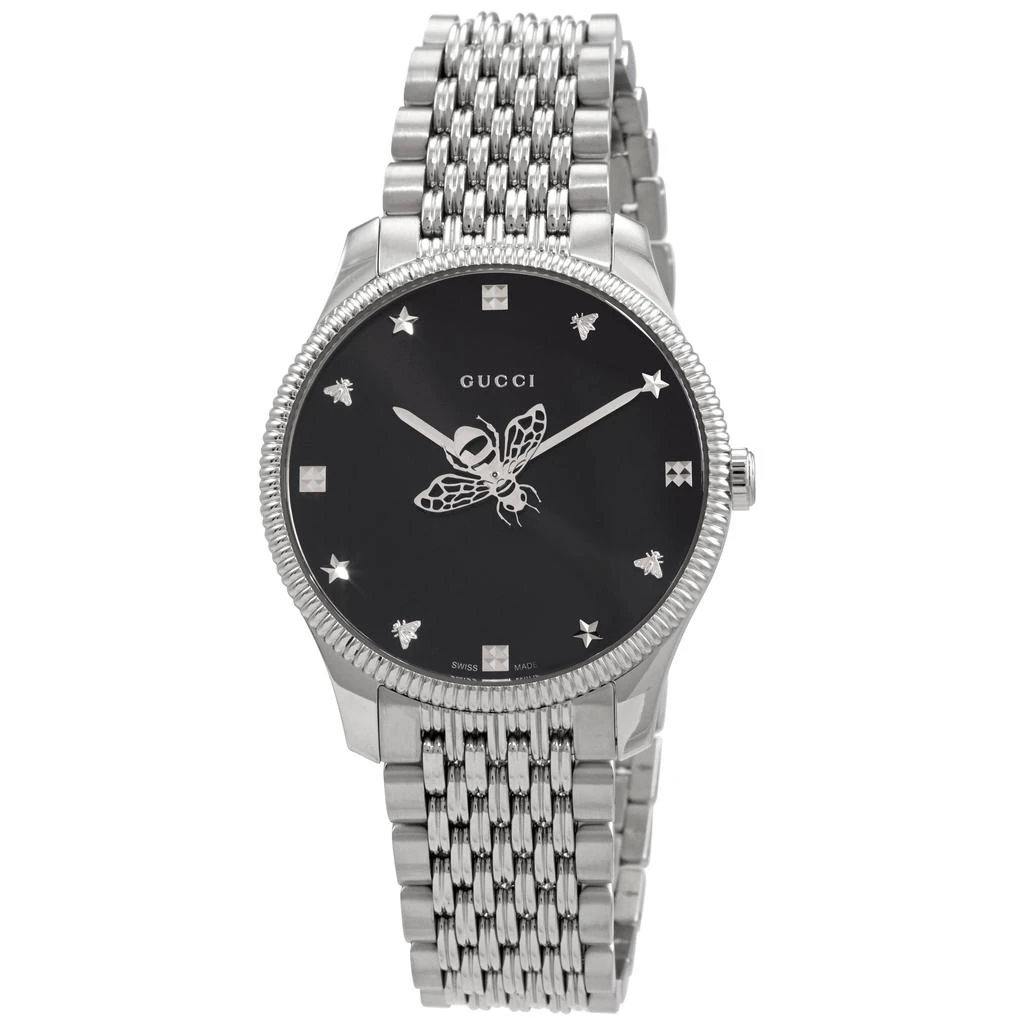 商品Gucci|G-Timeless Quartz Black Dial Unisex Watch YA1264154,价格¥6868,第1张图片