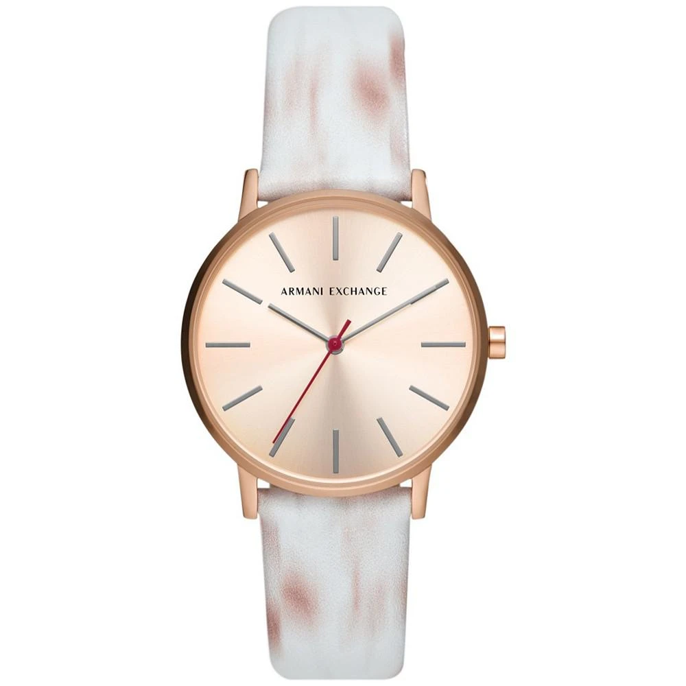 商品Armani Exchange|Women's Three-Hand Novelty Leather Strap Watch, 36mm,价格¥524,第1张图片