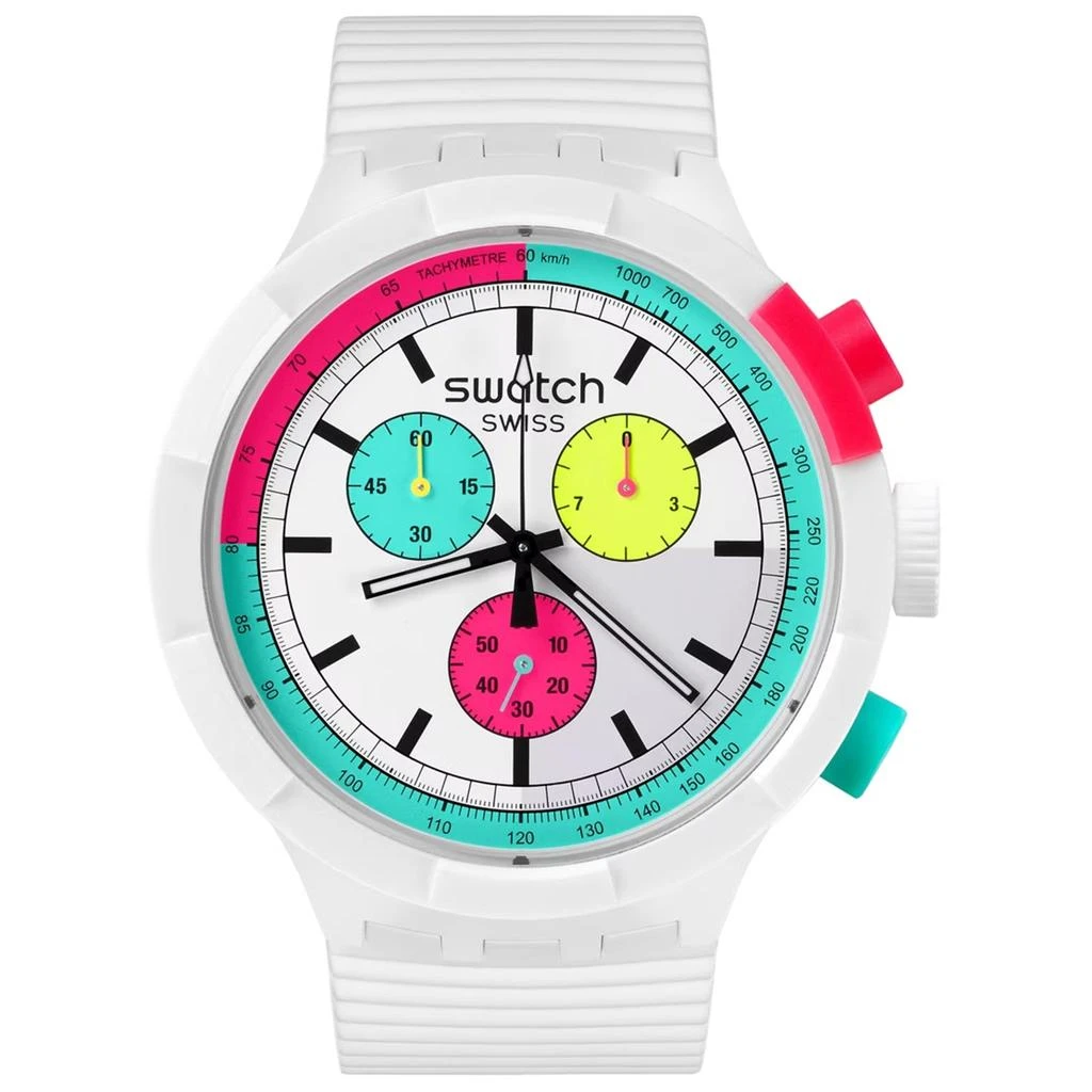 商品Swatch|Swatch Men's Neon White Dial Watch,价格¥998,第1张图片