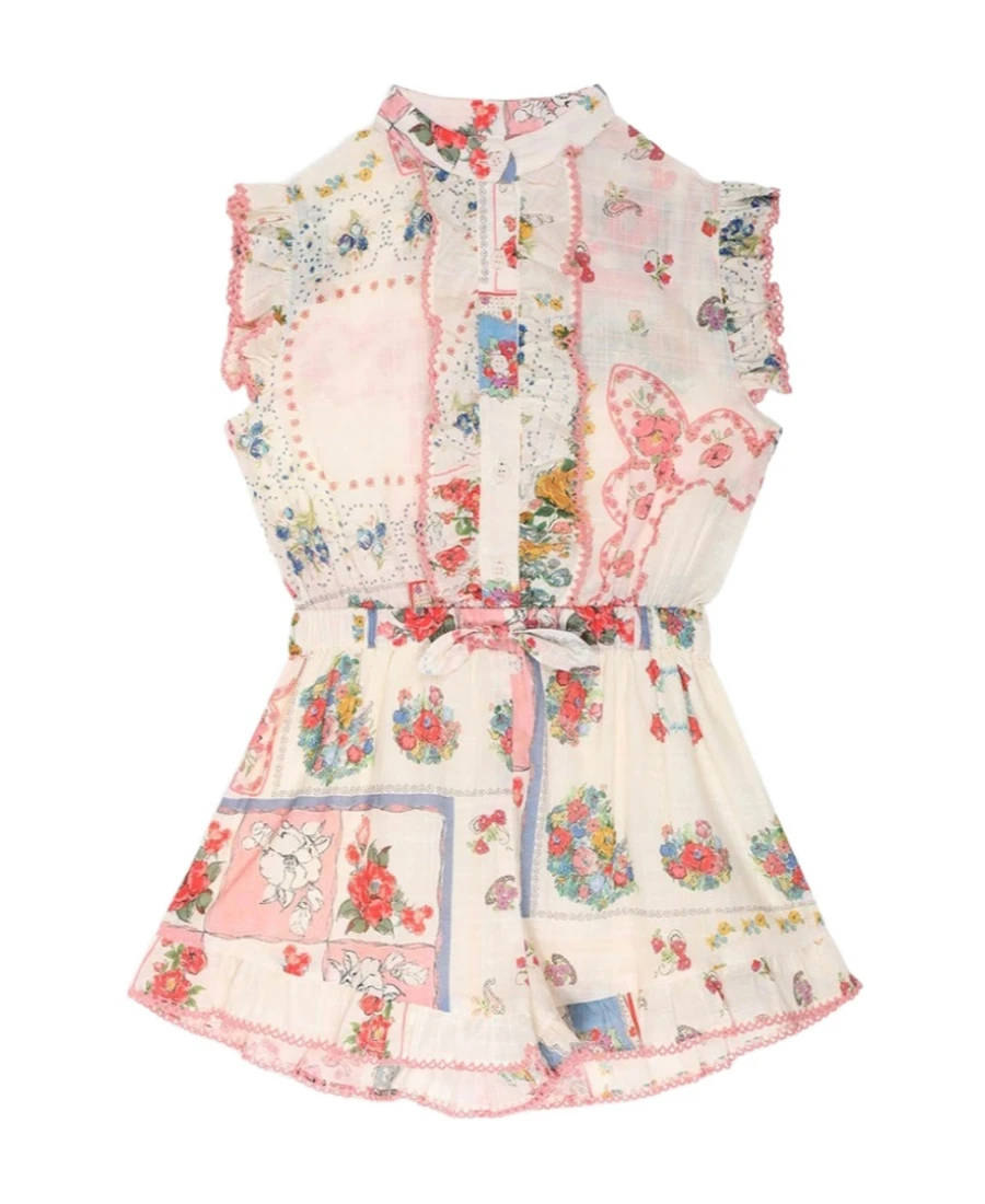 商品【商品预售7天】 Zimmermann|Zimmermann 女童套装 1792YCLO 白色,价格¥1207,第1张图片