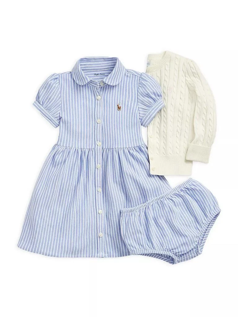 商品Ralph Lauren|Baby Girl's 2-Piece Oxford Shirtdress & Bloomers Set,价格¥371,第2张图片详细描述