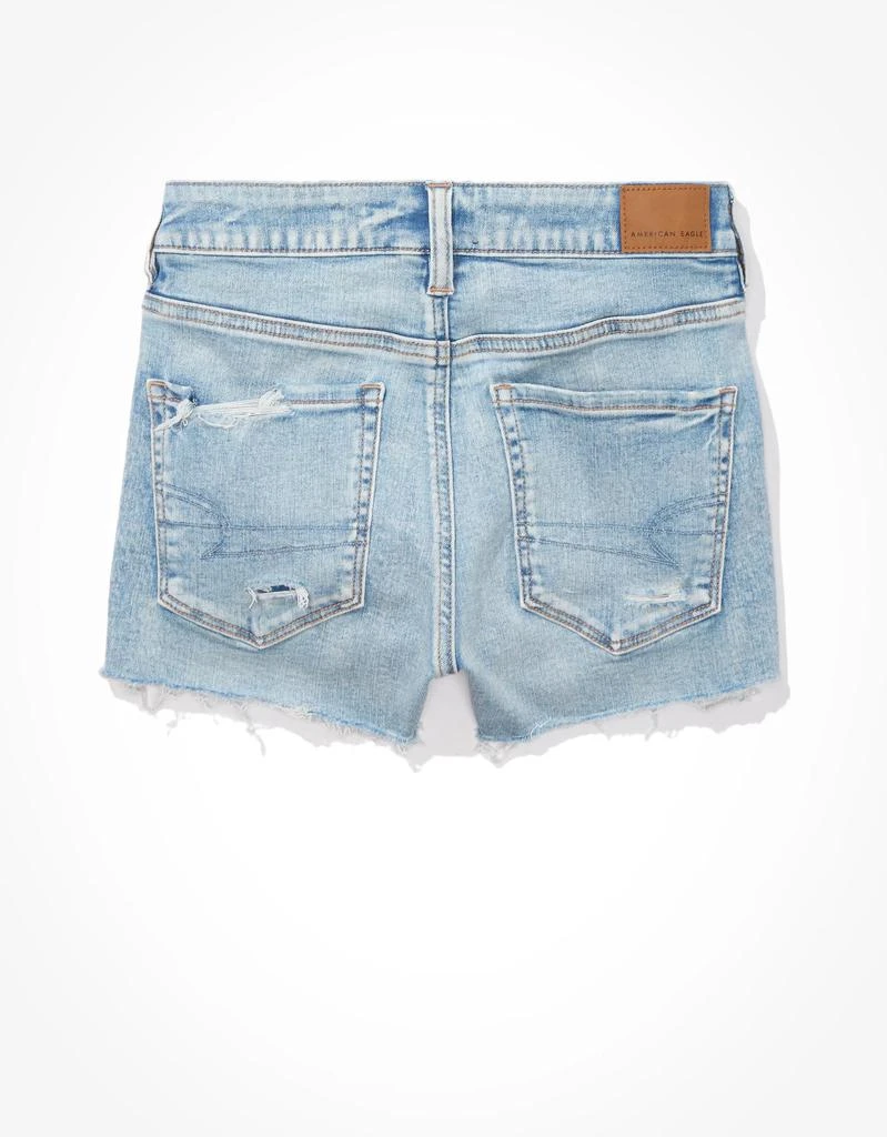 商品AE|AE Next Level High-Waisted Denim Short Short,价格¥181,第4张图片详细描述