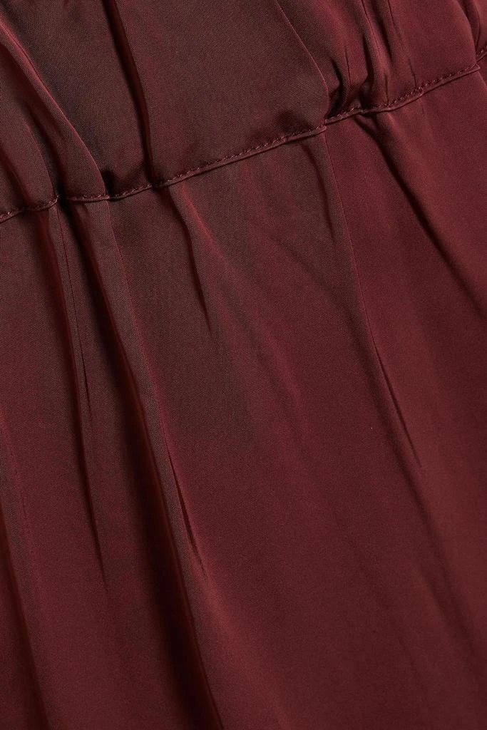 商品Officine Générale|Irena gathered satin midi skirt,价格¥397,第4张图片详细描述