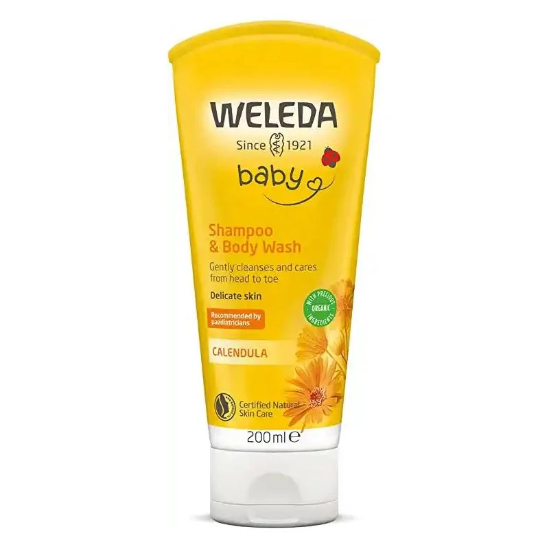 商品Weleda|Weleda 维蕾德 金盏花宝宝洗护二合一洗发沐浴露 200ml,价格¥157,第1张图片