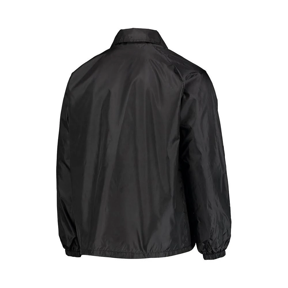商品Dunbrooke|Men's Black Minnesota Vikings Coaches Classic Raglan Full-Snap Windbreaker Jacket,价格¥277,第2张图片详细描述