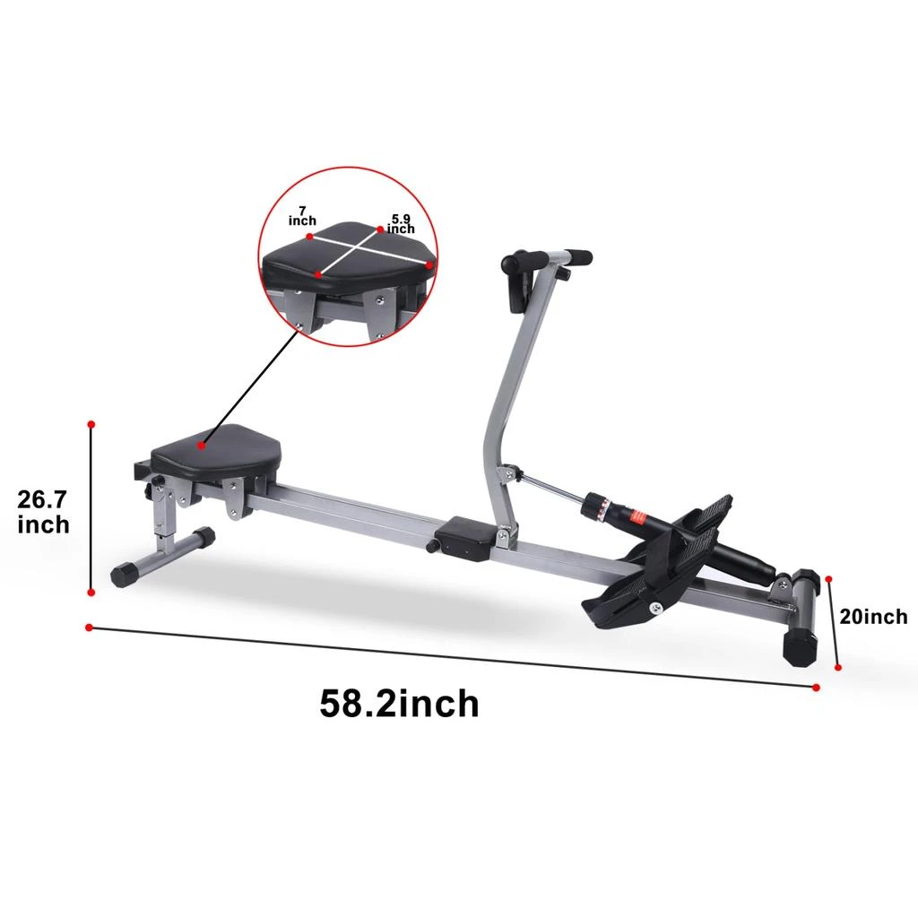 商品Simplie Fun|Fitness Rowing Machine Rower Ergometer,价格¥1555,第3张图片详细描述