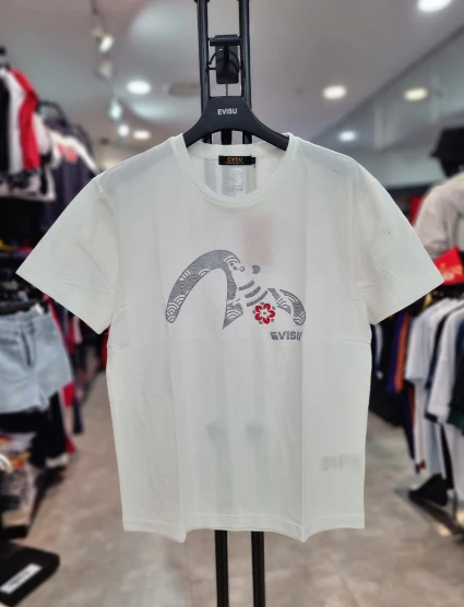 【享贝家】（国内现货-QD）EVISU 福神 米奇图案logo短袖T恤 男女同款 ES1UTS702 商品