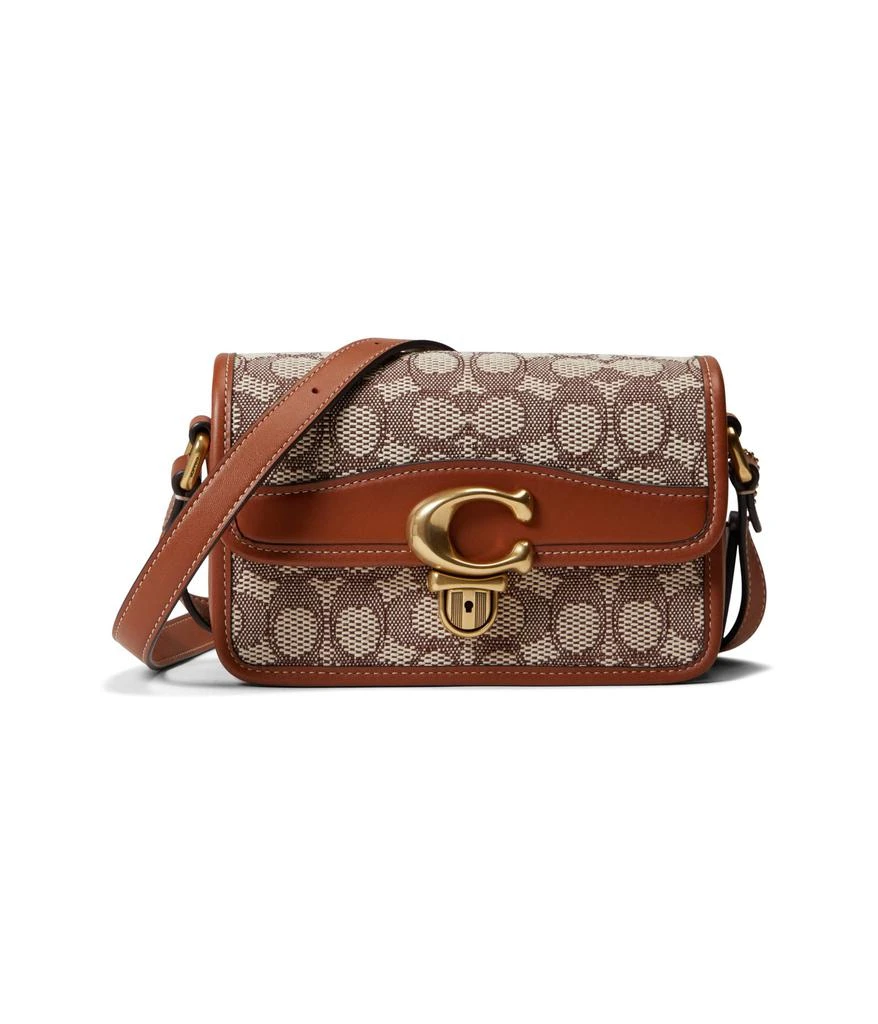 商品Coach|Signature Jacquard Studio Shoulder Bag 19,价格¥2647,第1张图片