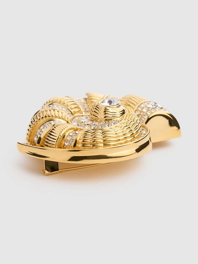 商品Balmain|Snail Brooch W/ Crystals,价格¥4060,第3张图片详细描述