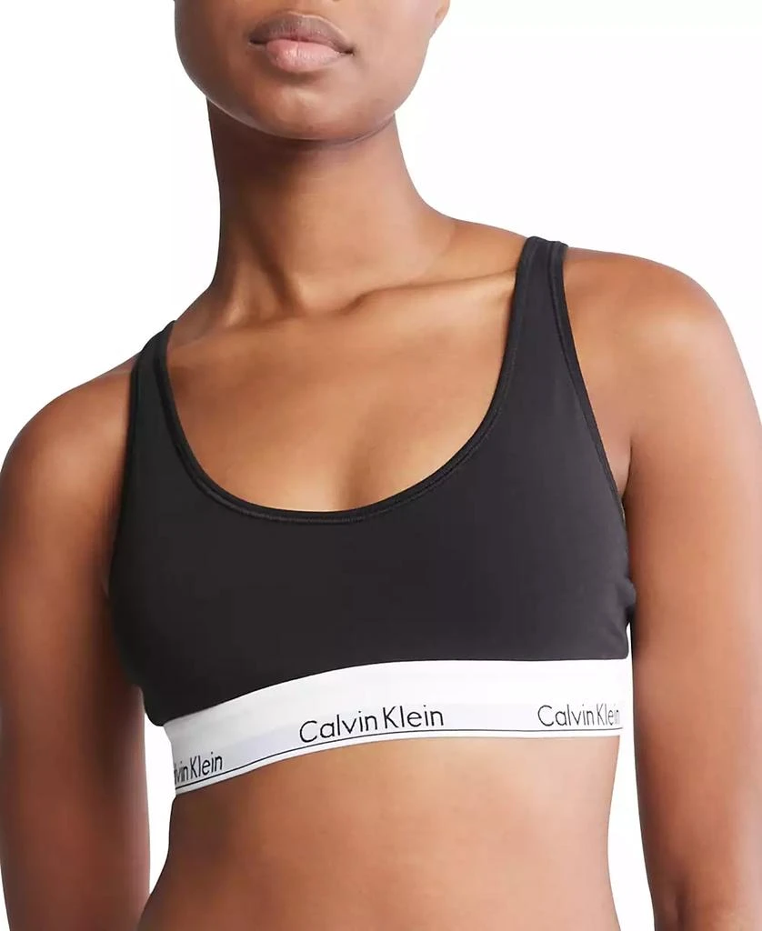 商品Calvin Klein|Calvin Klein Women's Modern Cotton Lightly Lined Bralette QF7586,价格¥167,第1张图片