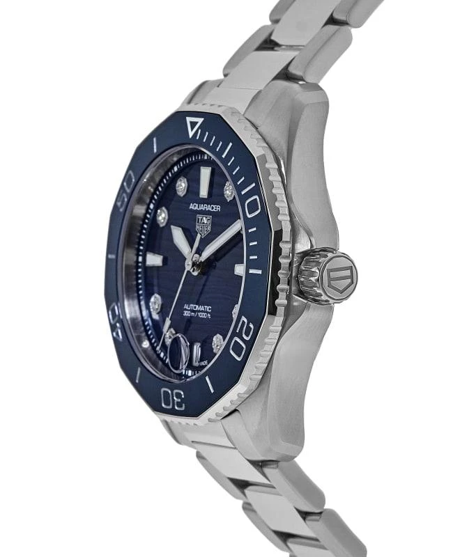 商品TAG Heuer|Tag Heuer Aquaracer Professional 300  Blue Diamond Dial Steel Women's Watch WBP231B.BA0618,价格¥23220,第2张图片详细描述