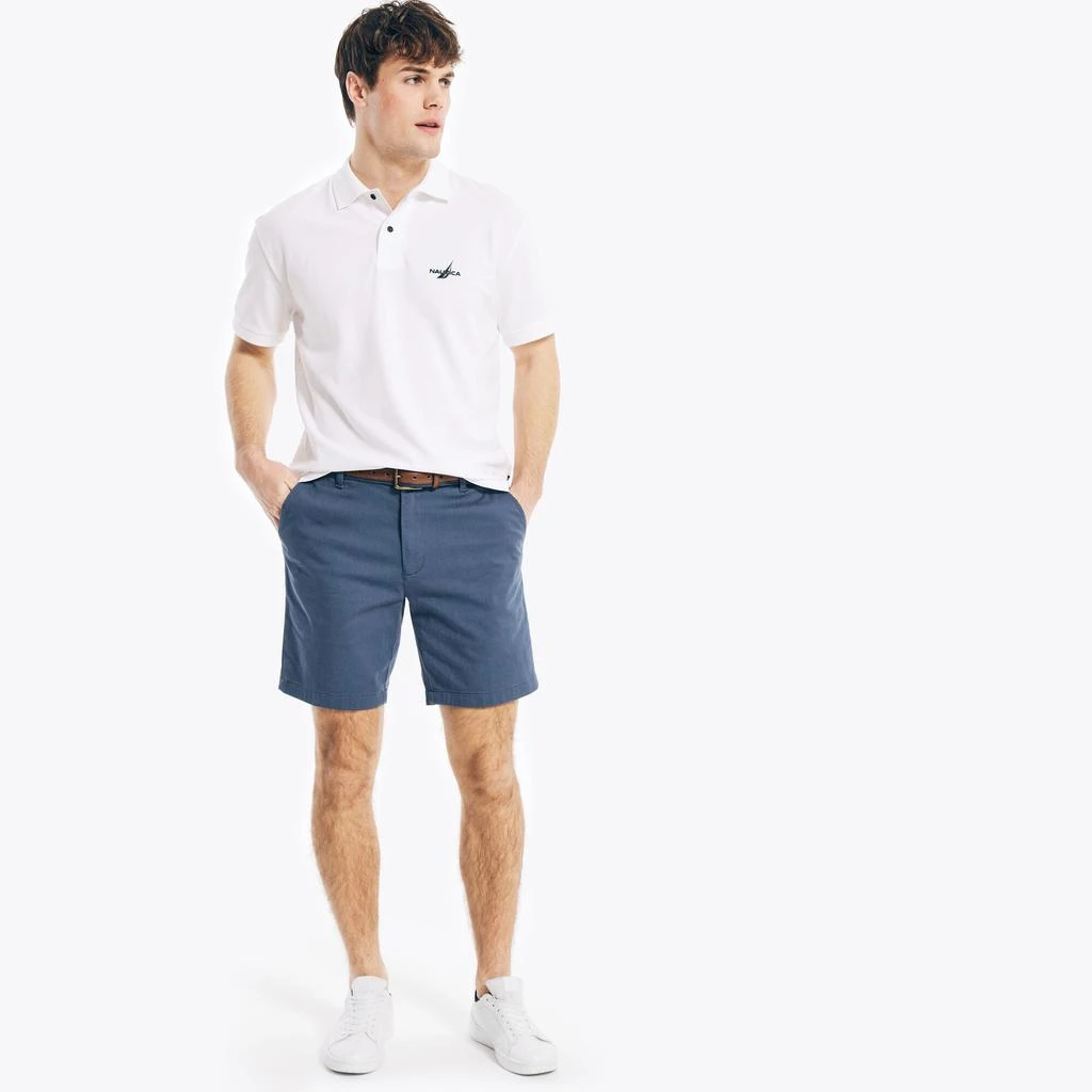 商品Nautica|Mens Classic Fit Mesh Ribbed Polo,价格¥159,第4张图片详细描述