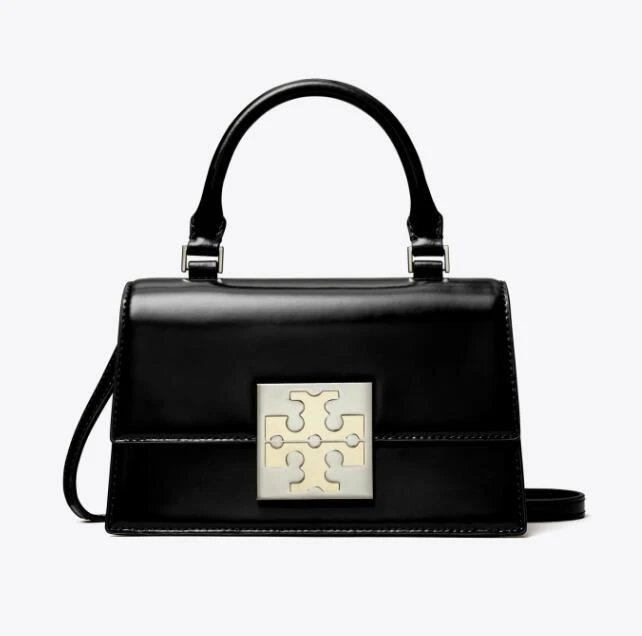 商品Tory Burch|汤丽伯奇女士BON BON 皮革迷你手提包斜挎包148865（香港仓发货）,价格¥2533,第1张图片