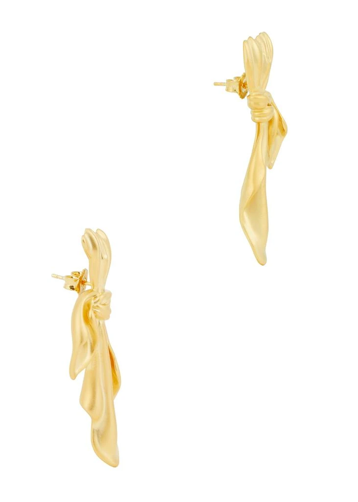商品Anissa Kermiche|Gilded Cloth 24kt gold-plated earrings,价格¥1197,第1张图片