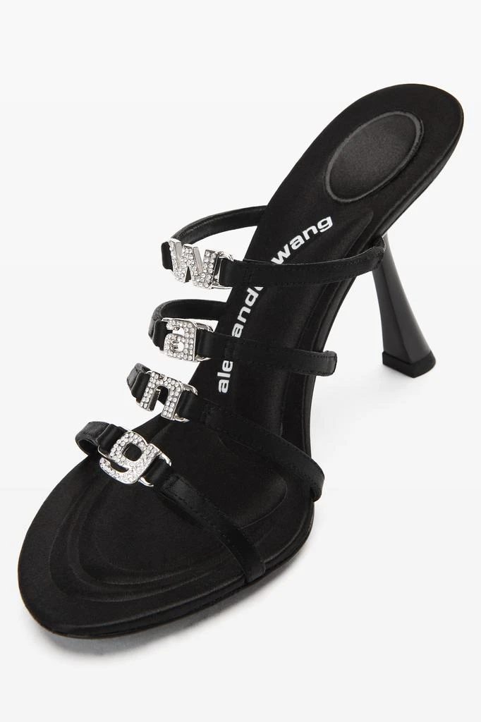 商品Alexander Wang|NALA 105 LOGO SANDAL IN SATIN,价格¥2841,第2张图片详细描述