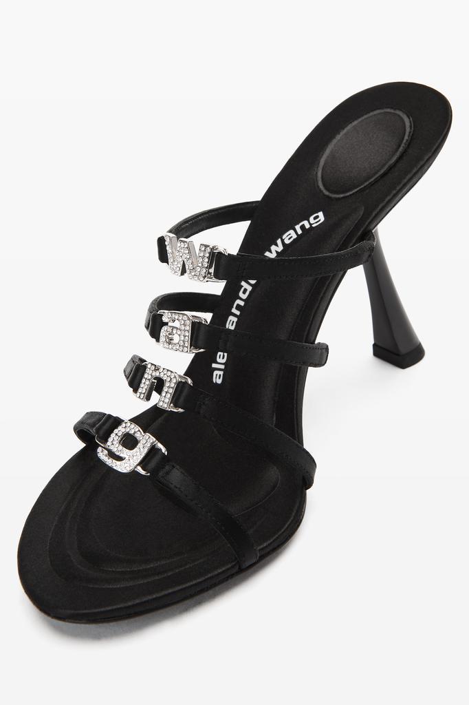 商品Alexander Wang|NALA 105 LOGO SANDAL IN SATIN,价格¥4971,第4张图片详细描述