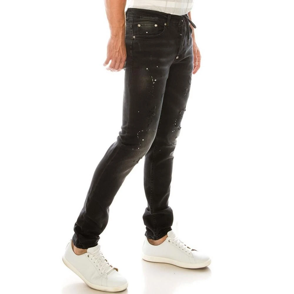 商品RON TOMSON|Men's Modern Painter Splash Skinny Fit Jeans,价格¥816,第2张图片详细描述