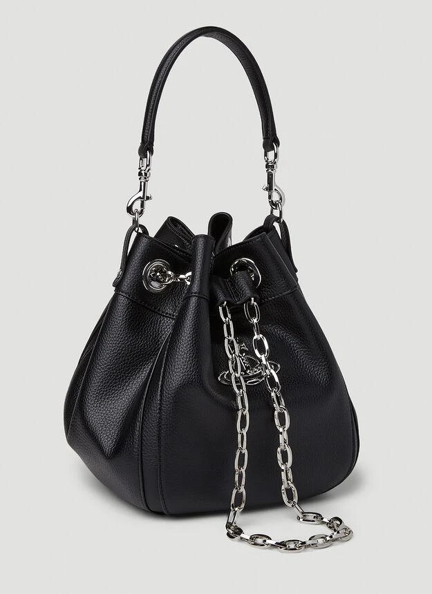 商品Vivienne Westwood|Chrissy Medium Bucket Handbag in Black,价格¥3608,第3张图片详细描述